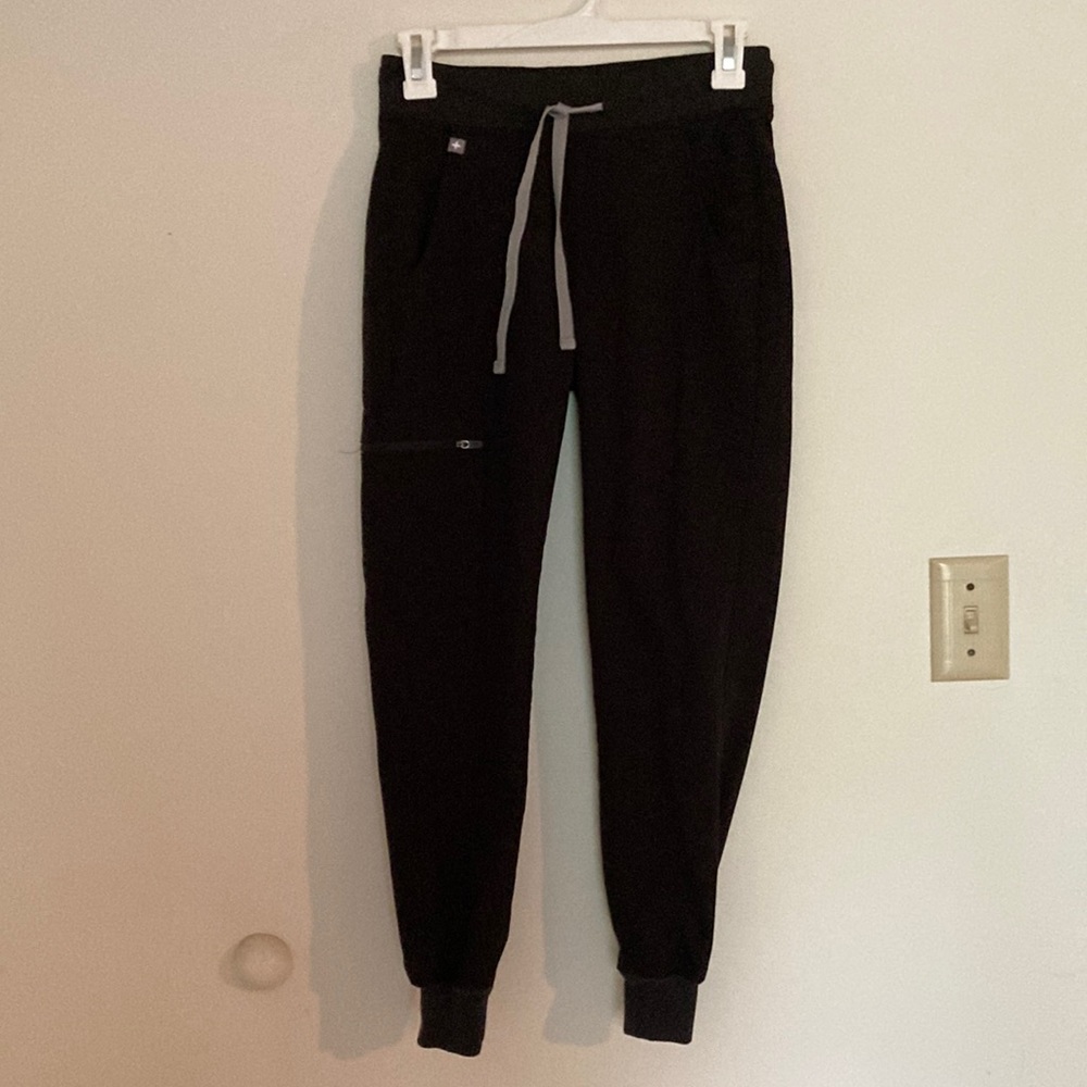 Figs Women’s Scrub Pants Black Joggers XXS-P